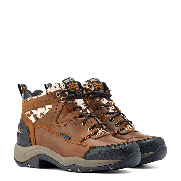 Ariat Terrain Waterproof Ladies Riding Shoe - Speckled Cow